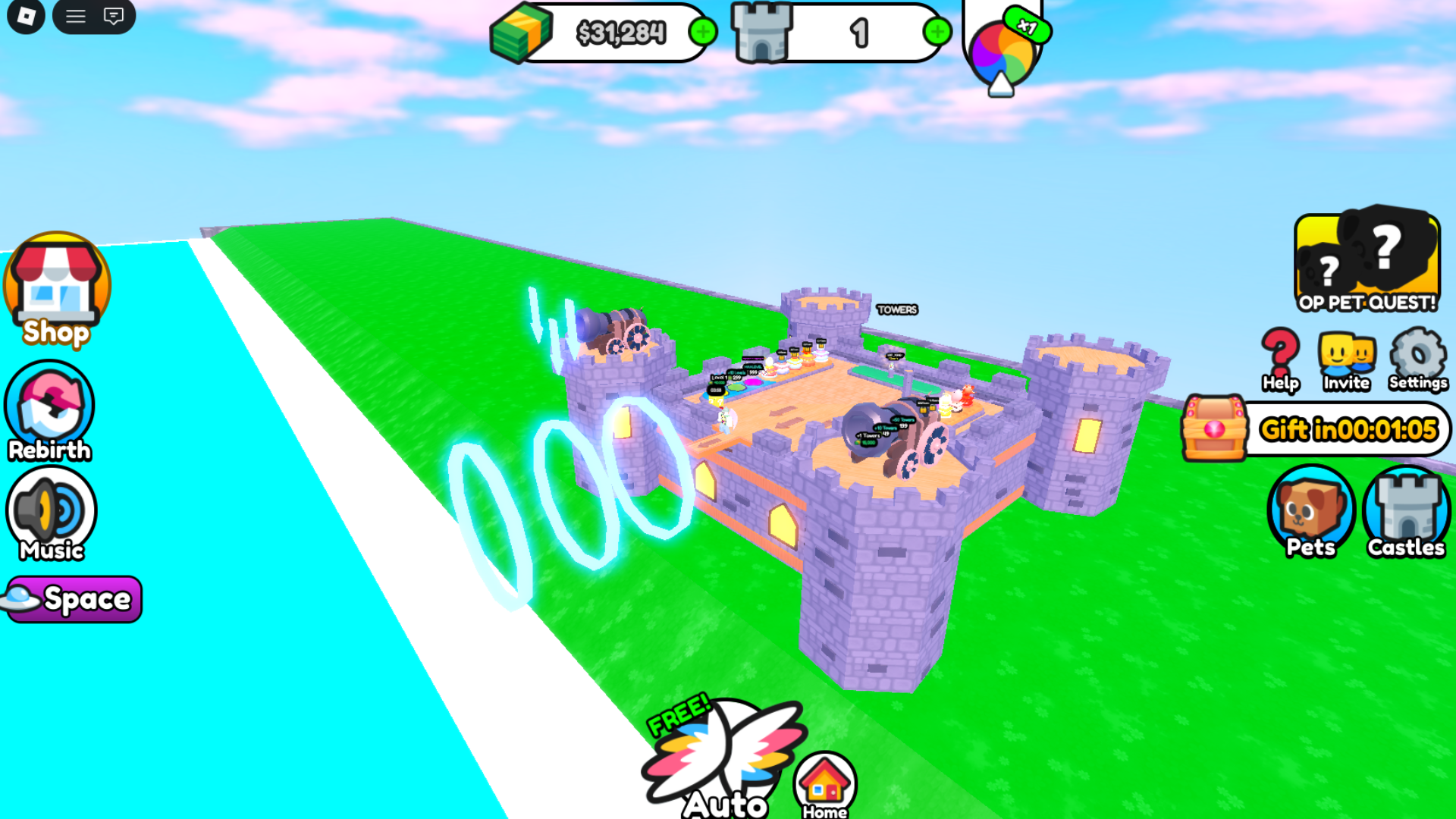 Launch off a Castle Template